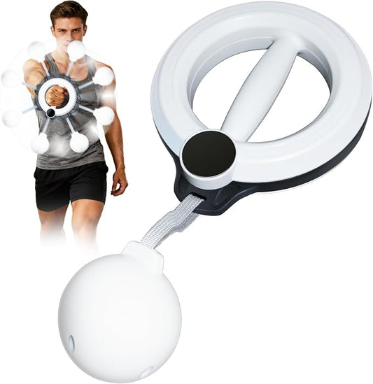 360° Arm Workout Equipment,Rotating Ropeless Battle Ropes for Home Gym, Hand-Crank Arm Trainer for Forearm, Chest, Shoulder,Flabby Arm Exerciser Workouts for Men and Women