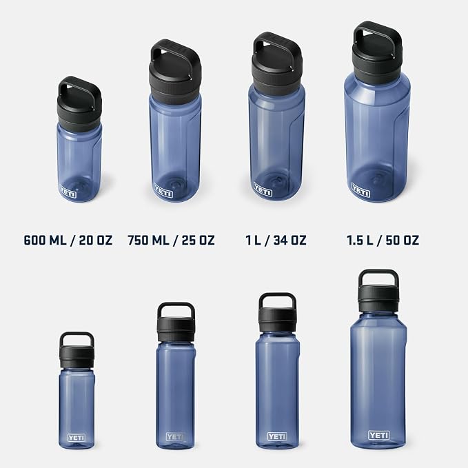 YETI Yonder Water Bottle with Yonder Chug Cap, Lightweight, Leakproof and BPA-Free
