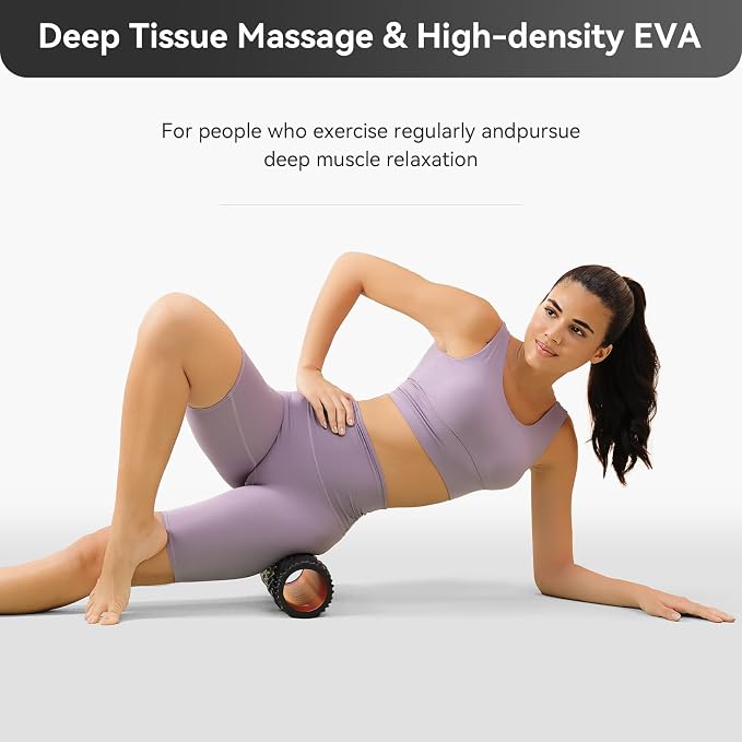 SUBCULTUREPICK Foam Roller High-Density Rollers, Deep Tissue Muscle Massage | Fitness Roller for Stretching, Relieves Muscles, Improves Mobility, Pilates, Yoga, Ideal for Athletes, Beginners & Recovery