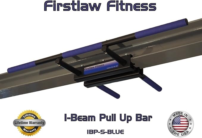 600 LBS Weight Limit - I-Beam Pull Up Bar - Straight Long Bar - Grip Tape.