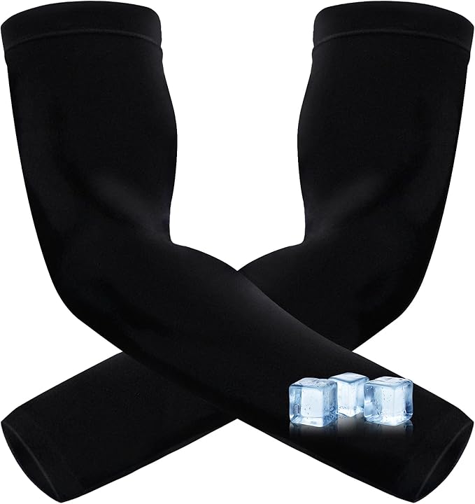 Arm Sleeves for Men Women – Cooling UV Sun Protection UPF 50+ Compression Sports Sleeves for Outdoor, Tattoo Cover Up