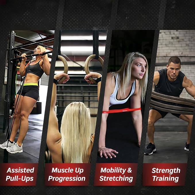 WODFitters Pro Series Pull-Up Assistance Bands – Premium Resistance Loop Bands for Assisted Pull Ups, Muscle Ups, Strength Training & Mobility – Durable Bands for Functional Fitness