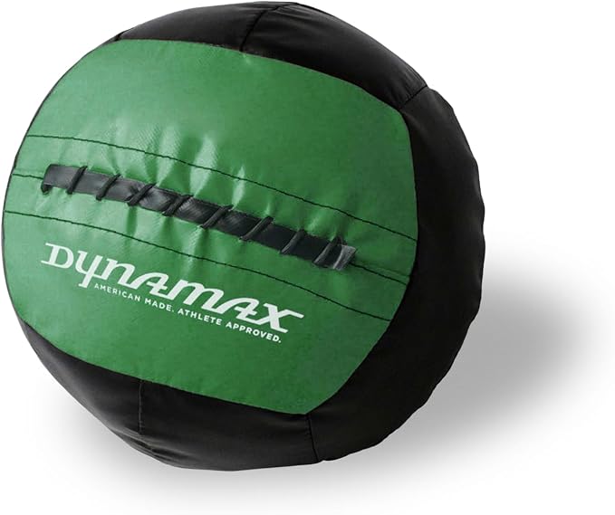 Dynamax Mini Medicine Ball, 2–12 lb Soft Shell Wall Ball, 10-Inch Weighted Exercise Ball for Strength Training, Core Workouts, Conditioning & Functional Fitness