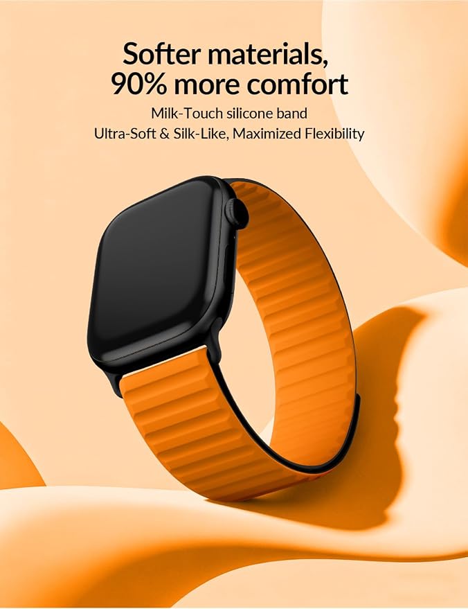 Patented Magnetic Silicone Sport Band for Apple Watch Bands for Women Men | Soft Silicone Solo Loop 40mm 38mm 41mm 44mm 45mm 42mm 49mm, Sport Strap for iWatch Series 11 10 9 8 7 6 5 4 3 2 1 SE Ultra