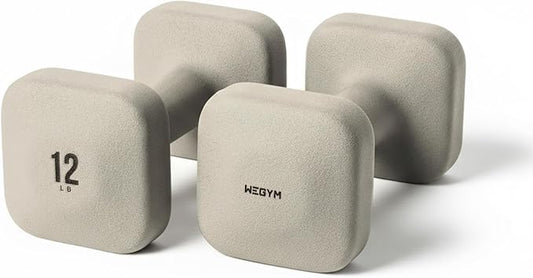 WeGym Square Dumbbells for Home Gym, Hand Weights for Strength Training