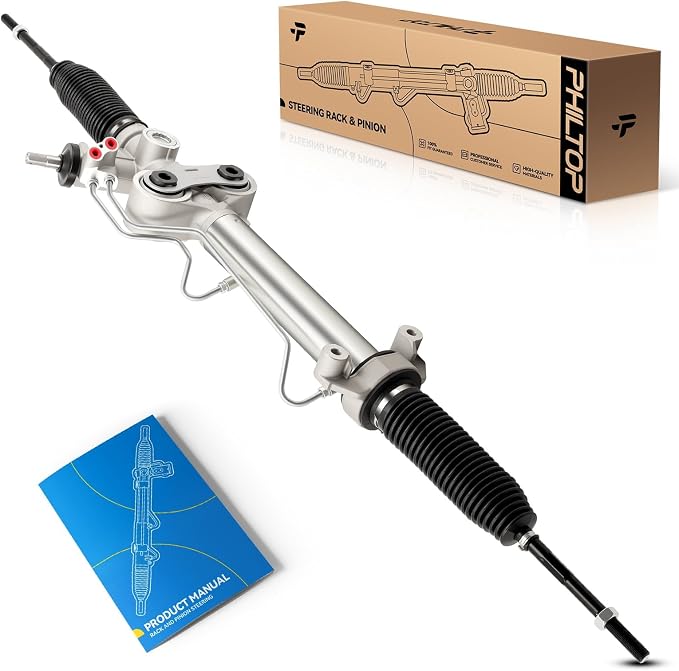 PHILTOP Hydraulic Power Steering Rack and Pinion Assembly Direct Fit 2007-2014 Tahoe, Suburban 1500, Yukon, Yukon XL 1500, Escalade, Escalade ESV, 2007-2013 Escalade EXT, Avalanche Replace No.22-1145