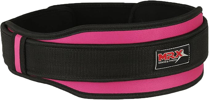 MRX Weight Lifting Belt with Double Back Support Gym Training 5" Wide Belts 11 Colors