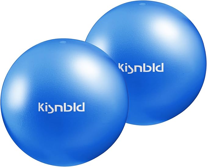 kisnbld Small Exercise Ball, 9 Inch Mini Pilates Ball, Anti Burst and Slip Resistant Mini Yoga Ball for Stability, Fitness, Physical Therapy, Stretching & Core Strength Workout at Home Gym & Office