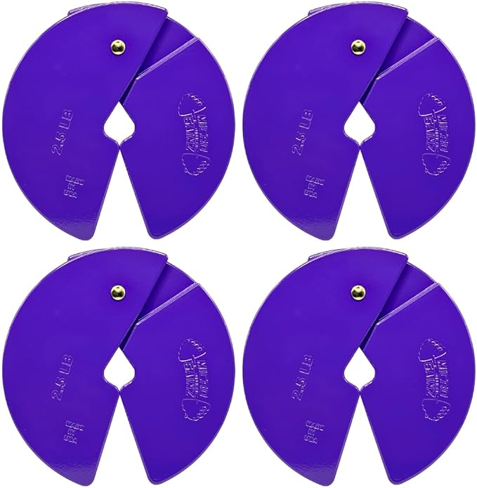 Micro Gainz 2.5LB Dumbbell Fractional Weight Plates, 4-Piece