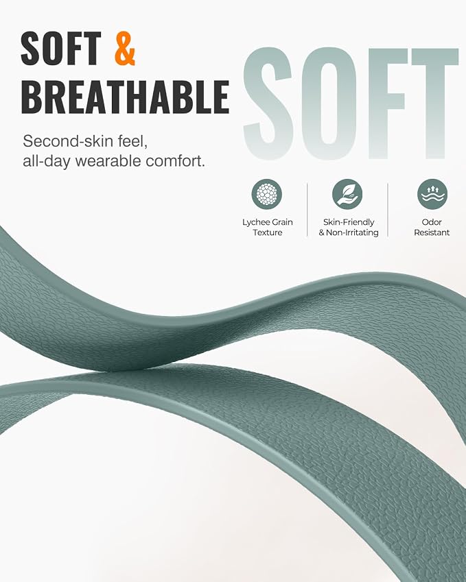 Magnetic Silicone Sport Band for Apple Watch 42mm 46mm 49mm 38mm 40mm 41mm 44mm 45mm Men Women, Patented Auto Lock Breathable Soft Loop for iWatch Ultra SE Series 11 10 9 8 7 6 5 4 3 2 1 All Day Comfort