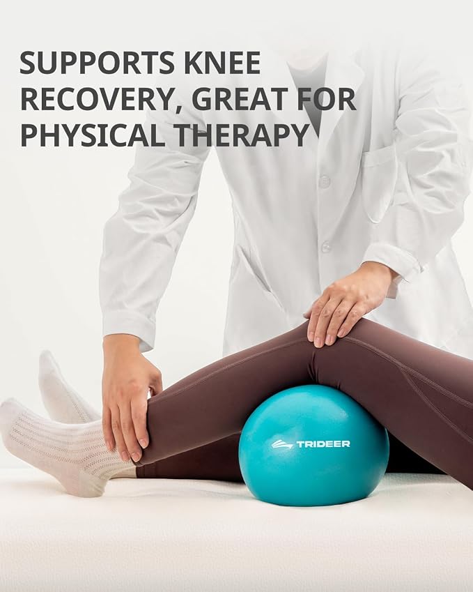 Trideer 9-Inch Pilates Ball, Small Exercise Ball Pilates Equipments for Yoga, Physical Therapy, Pregnancy, Postpartum, Core Training, Balance, Stability and Stretching