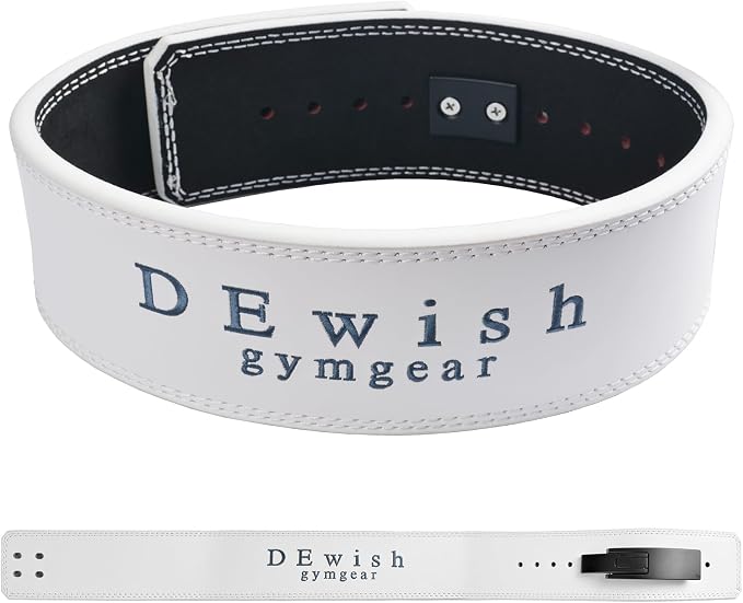 Weight Lifting Belt, 10mm Thick, 4-Inch Wide Heavy Duty Leather Lever Gym Belt, Ideal for Weightlifting, Squats, Deadlifts, Powerlifting, Cross Training and Weight Training