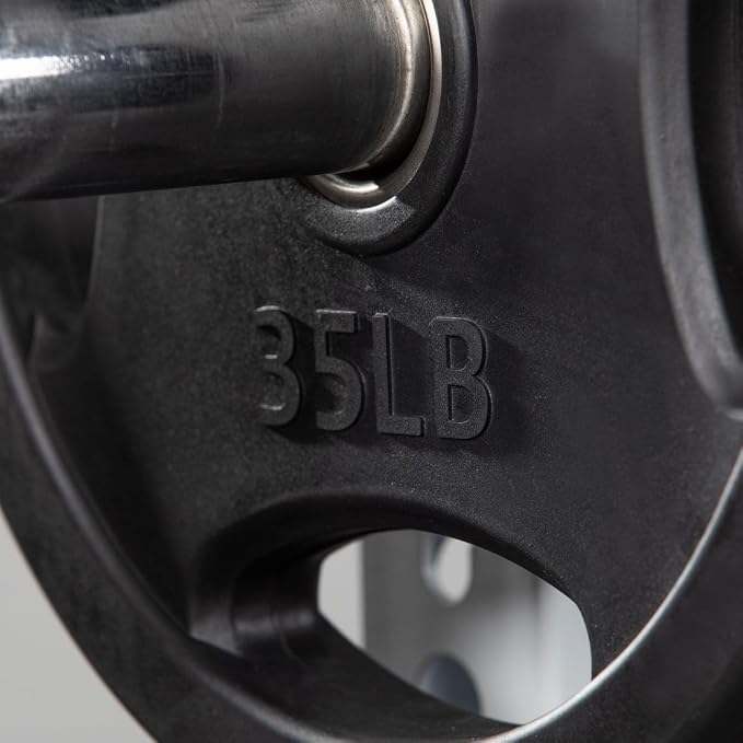 Titan Fitness Grip Plates, Cast Iron and Rubber Coating