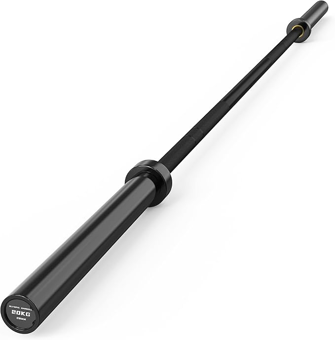 HANDBODE 7 FT Olympic Barbell 45 LB, 2-Inch Weight Bar, 1000 LB | Needle Bearings, Knurled Grip, Hard Chrome Coating, Powerlifting, Bench Press, Deadlift, Squat, Hip Thrusts And Cleans