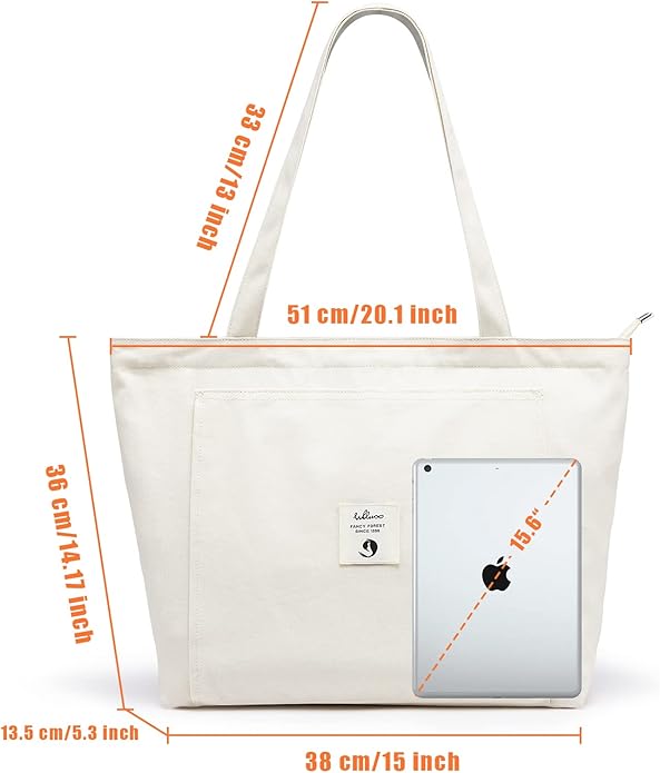 WLLWOO Yoga Mat Carrier Bag for Women Canvas Carryall Tote Gym Pilates | Large Holder Zipper Shoulder for Beach Travel Workout Fitness Office