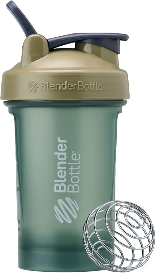 BlenderBottle Classic V2 Plastic Shaker Bottle 20 oz Tan