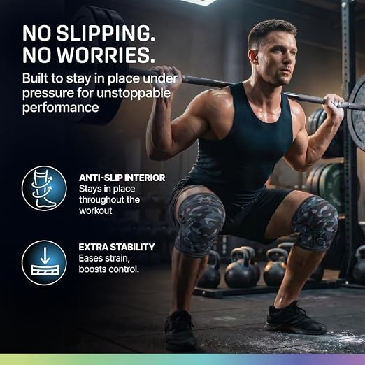 Modvel Strength 7mm Knee Sleeves (Pair) for Weightlifting & Powerlifting (USPA, IPL Approved) | High-Performance Knee Compression Support For Squats, Weight Lifting - Men and Women