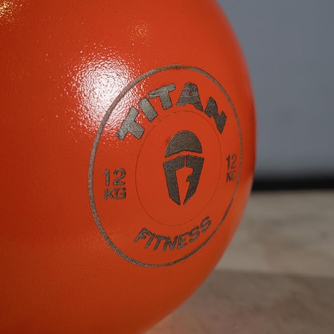 Titan Fitness Competition Kettlebell, Single Piece Casting, KG Markings, Full Body Workout