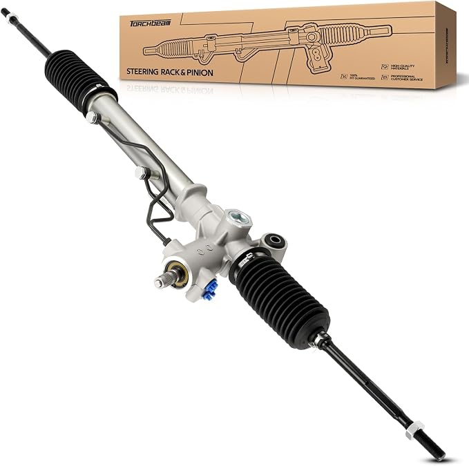 Torchbeam Power Steering Rack & Pinion Assembly Fit for 1996 1997 1998 1999 2000 RAV4 GAS, Hydraulic System Steering, Replaces OEM 26-1613