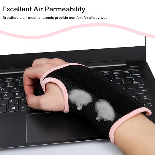 Wrist Brace for Carpal Tunnel Relief, Adjustable Wrist Support Splint Hand Brace for Men Women, Wrist Stabilizer Night Support for Pain Relief,Tendinitis,Arthritis(Right and Left Hands, L/XL)