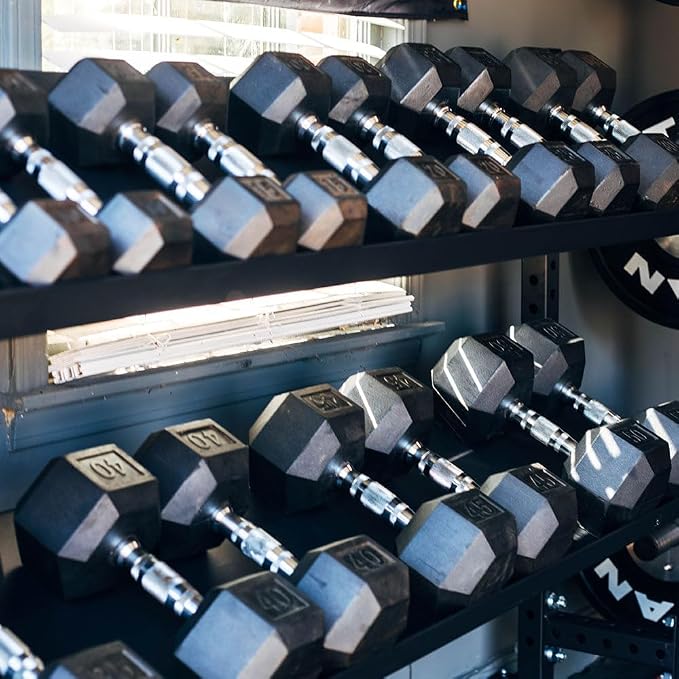 Titan Fitness 42" Add-On Adjustable Shelf for Elite Series Mass Storage System, Pivots to 5 Positions, Weight Storage Rack with Safety Lip, Dumbbell, Slam Ball, and Kettlebell Rack, Home Gym Storage