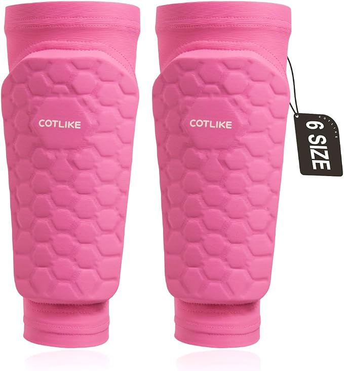 Soccer Shin Guards for Kids Youth Adults, Ski Shin Guards Sleeves for 2-18 Years Old Boys Girls Men, Calf Compression Sleeve with Honeycomb Pads, Espinilleras de Futbol para Hombres