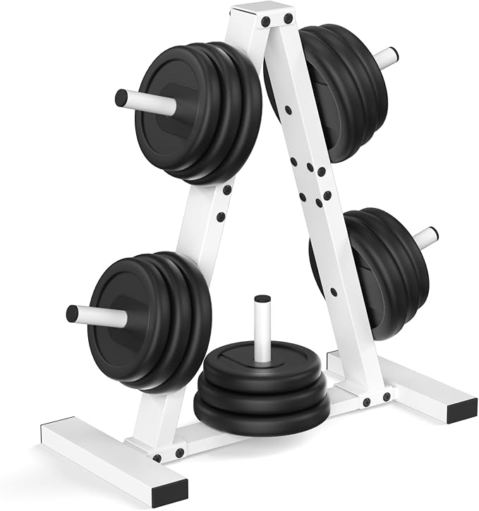 Weight Plate Rack, Weight Tree, Home Gym Storage Stand, Holds 300 lbs