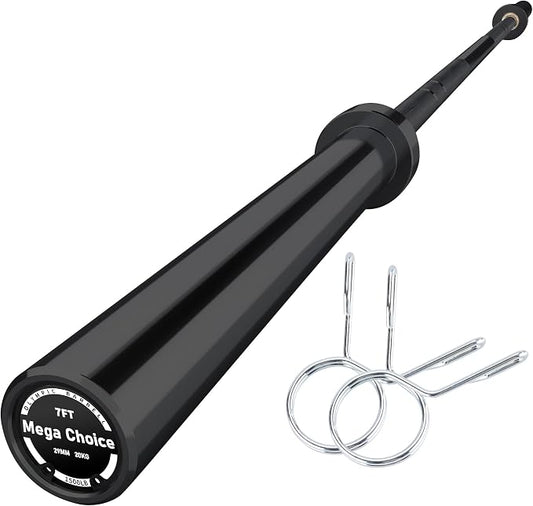 7FT/4 ft Home Gym Barbell Bar – 700LB/1500LB/500LB Capacity, Anti-Slip Knurling, Solid Steel, for Weightlifting, Strength Training