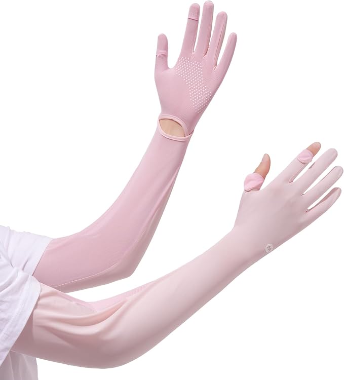 Women Driving Gloves, UV Protection Sun Gloves, Touchscreen Full Finger | UPF 50+ fabric blocks 99% UV rays, protecting hands during driving, cycling, fishing, hiking and outdoor activities