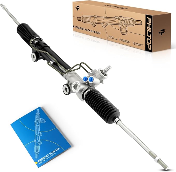 PHILTOP Power Steering Rack and Pinion for 97-04 Dakota, 99-03 Durango | RWD Only, 1997-2004 Dakota, 1999-2003 Durango Replace No.52039207AC, 52106477AC, 52106477AF, 97338