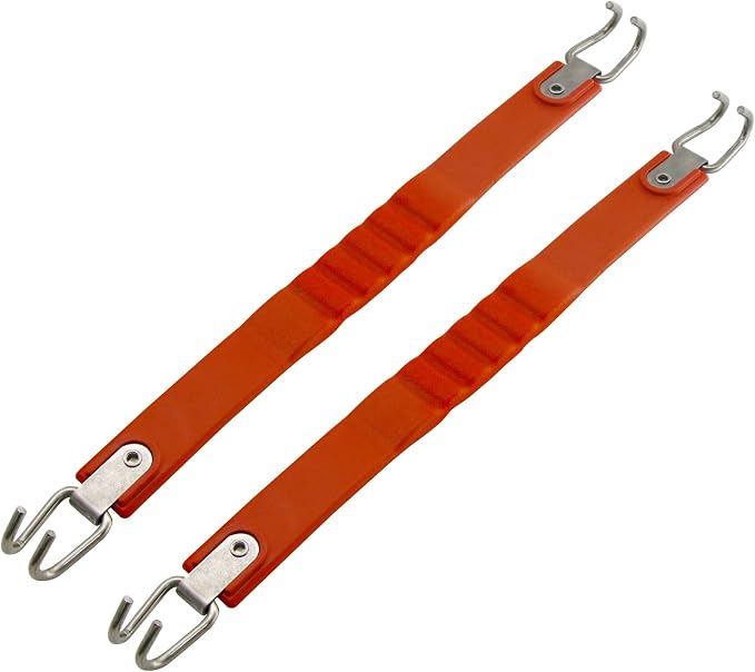 Golf Cart Battery Lifter - 2 PCS, Carry Strap for Trojan, Club Car, EZGO, Yamaha - Black or Orange
