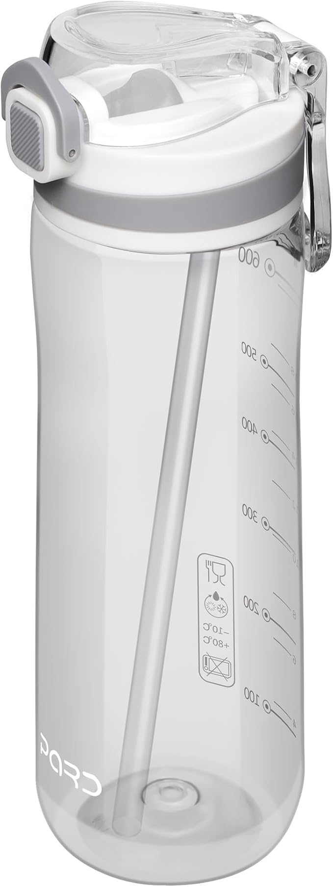 Opard Peak Water Bottle with Straw Cap, BPA-Free, Leak Proof Flip Top Bottle
