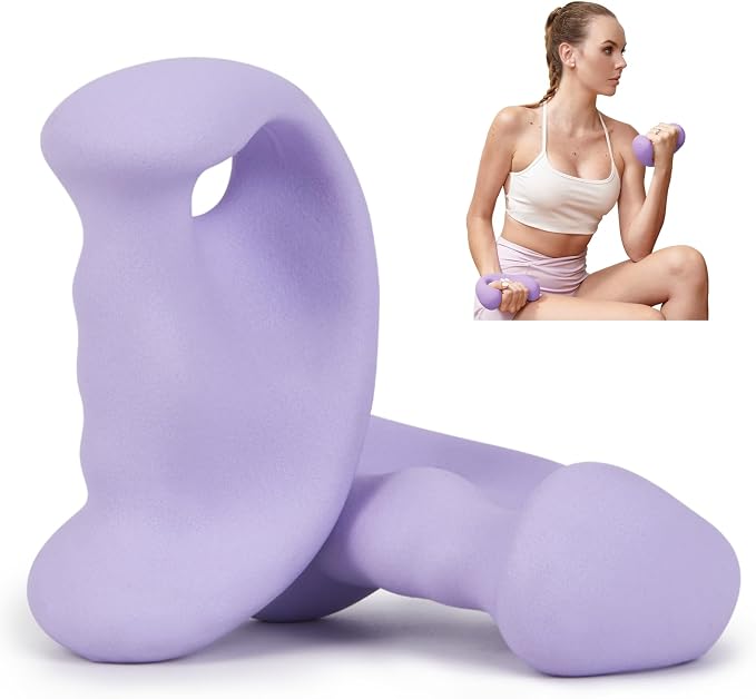 HXD-ERGO Ergonomic Dumbbells Weights Set-Hand Weights for Women at Home, Ear Dumbbells Weights for Pilates, Yoga, Jogging,StrengthTraining