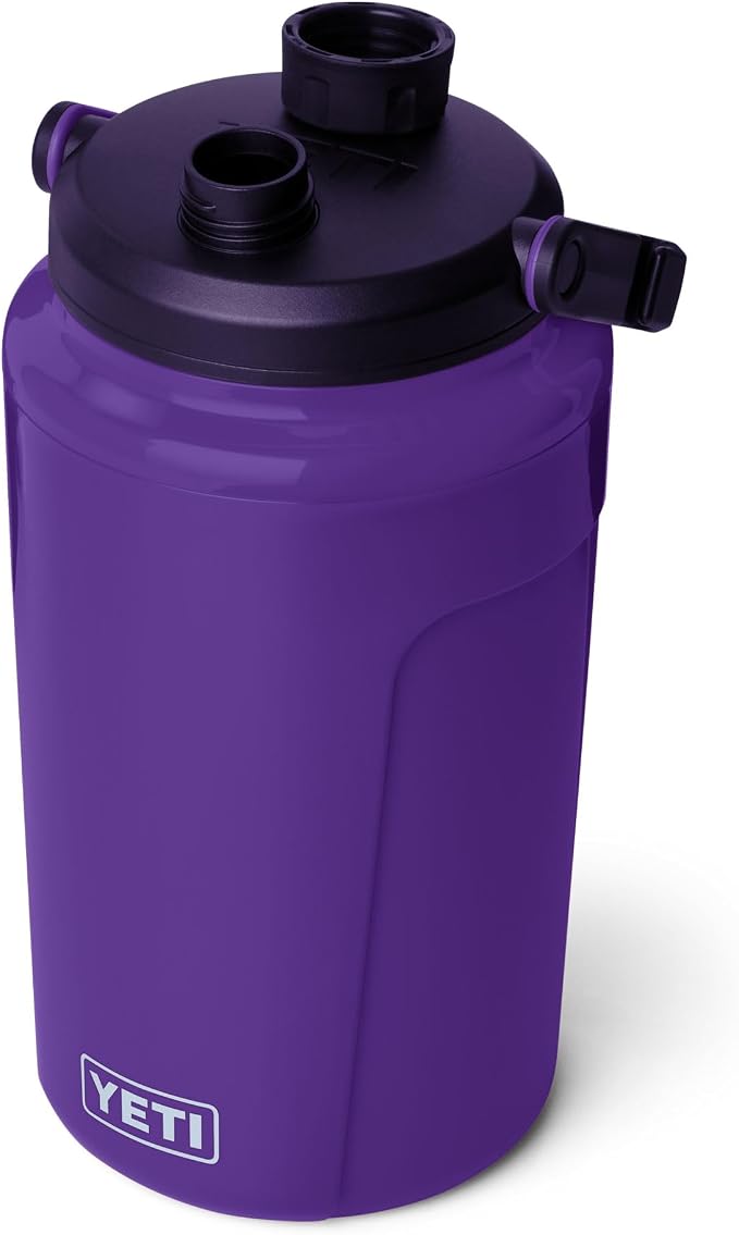 YETI Silo Half Gallon Insulated Chug Cap Water Jug – Leakproof, Lightweight Sports Bottle with Fence Hook Handle – Keeps Drinks Ice-Cold – Ideal for Gym, Sports & Tournaments, Pace Purple
