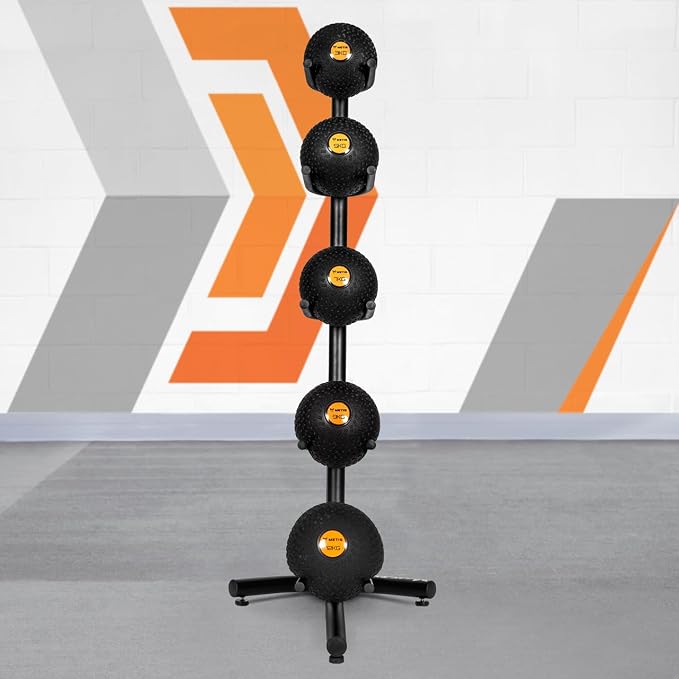 METIS Slam & Medicine Ball Storage Rack | Gym Ball Storage Towers [5-Tier] – Up to 66lbs Complete Sets Available