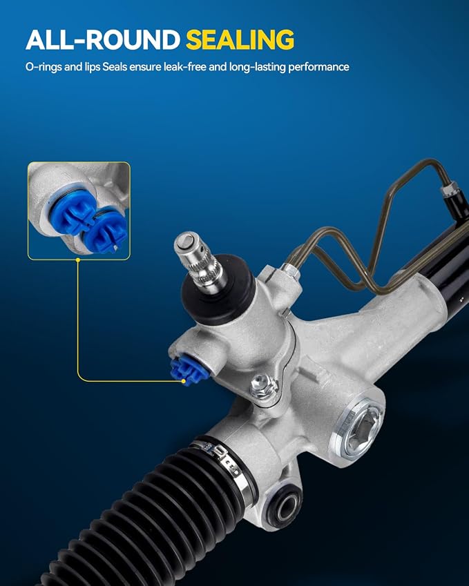 PHILTOP Power Steering Rack and Pinion Compatible with Toyota Sienna 1998 1999 2000 All Models, Hydraulic Rack and Pinion Replace 26-1615