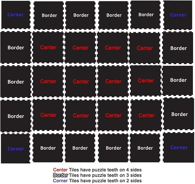 American Floor Mats Fit-Lock 3/8 Inch Heavy Duty Rubber Flooring - Interlocking Rubber Tiles (24" x 24" tile) 10% Tan 10' x 12' Set (30 Tiles Total) - Exercise Mats, Home Gym Sets
