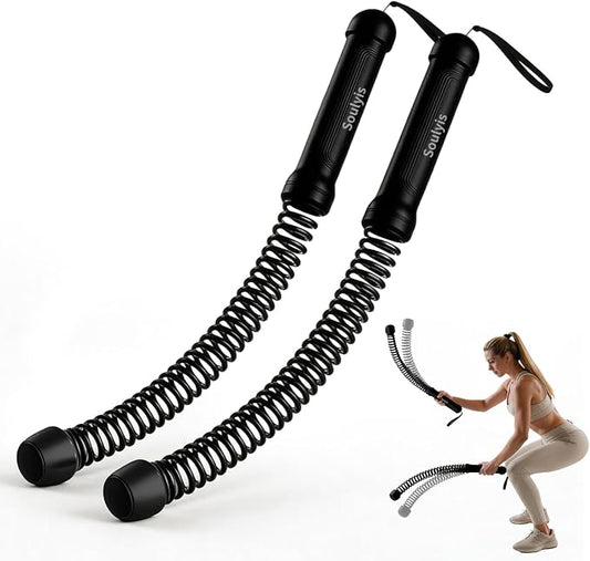 Portable Cordless Battle Ropes – Ideal for Home Gym, Strength Training, Cardio Workouts & Low-Impact Exercise