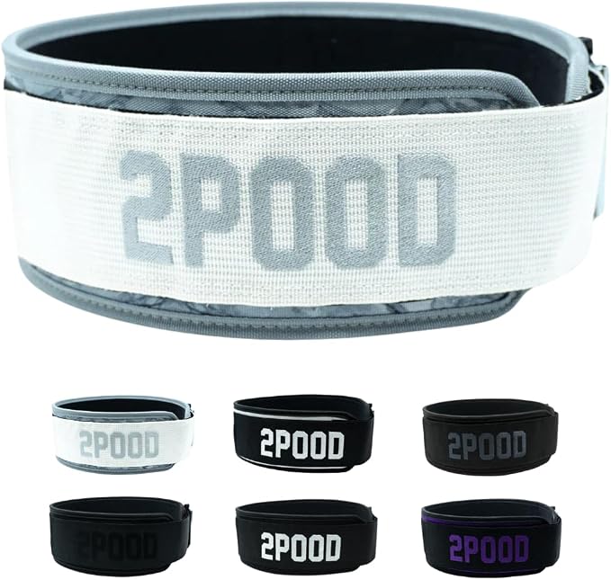 2POOD 4" Weightlifting Belt | CrossFit® Weightlifting Belt | 4-inch Wide and Built for Support, Flexibility, and The Ability to Cross Train Easily