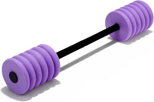 Soulchen Long Aquatic Exercise Dumbbells Pool Exercise Foam Water Weights Dumbbell Aquatic Pool Barbells with High Density EVA Foam for Swim Water Aerobics Workouts Loss