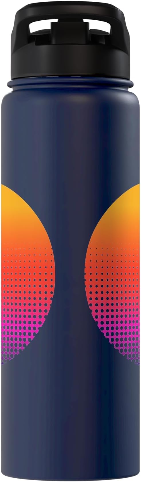 Basketball Game Hoop Slam Dunk Ball Retro Sunset Player Gift Stainless Steel Insulated Water Bottle