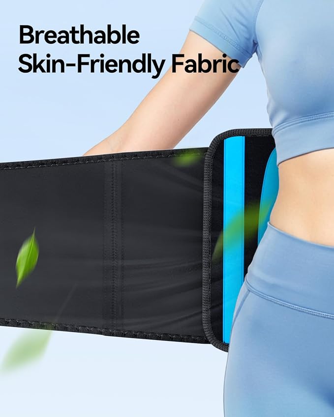 FEATOL Back Brace for Lower Back Pain Wide Coverage 360° Strong Lumbar Support with Removable Pad, Adjustable Waist Support Belt for Men Women, Size 3XL 54''-63''