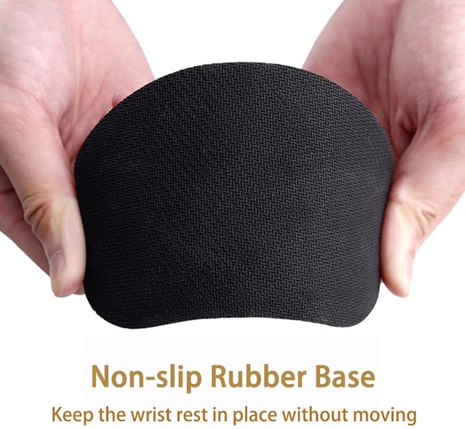 MXCOIRTP Wrist Rest for Mouse, Ergonomic Memory Foam Wrist Cushion Support Pad, Mouse Wrist Pad with Non-Slip Base for Typing Pain Relief, Office, Home, Gaming, Computer