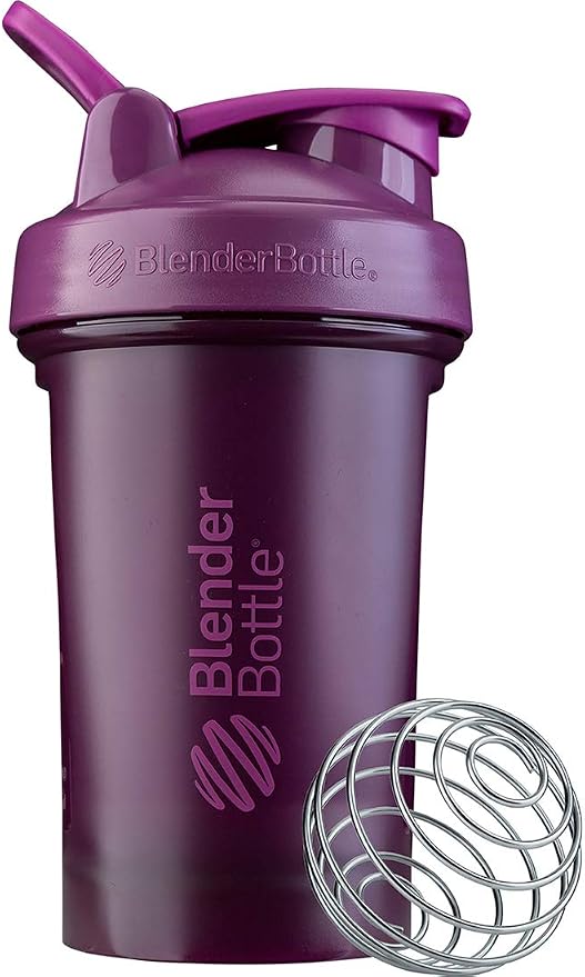 BlenderBottle Classic V2 Plastic Shaker Bottle 20 oz Plum