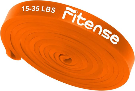 Fitense Resistance Bands Set - Pull Up Bands for Men Women, Exercise Bands Resistance with Door Anchor, Training Poster & Pouch for Body Stretching, Pull Up Assist