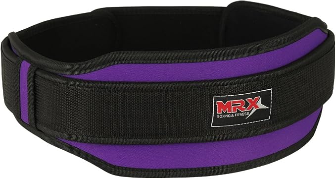 MRX Weight Lifting Belt with Double Back Support Gym Training 5" Wide Belts 11 Colors