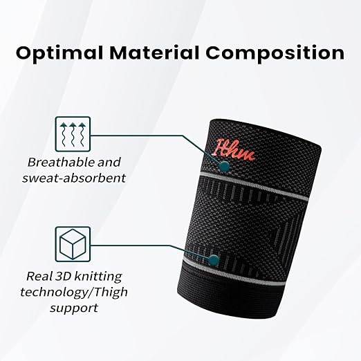 Bicep Tendonitis Brace for Pain Relief, Bicep Compression Sleeve | for Muscle Strains Recovery, Bicep Tendonitis Sleeve for Workouts (Gray, Medium)