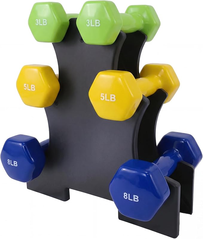 Dumbbell Set for Women and Men,Neoprene Coated Free Hand Weights Set
