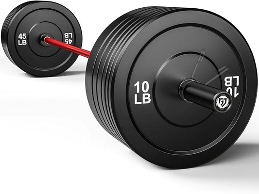 PB01 7FT Olympic Barbell, Weight Bar with Knurled Grip for Squats, Deadlifts, Weightlifting, Strength Training, Bench Press, Fits 2-inch Standard Weight Plates, 1500LB Capacity