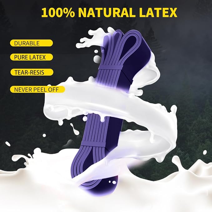 ROSAPOAR Resistance Band Pull up Band Fitness Exercise Bands Natural Latex for Workout Body Stretch Powerlifting Band Fitness Sport Training at Home/The Gym